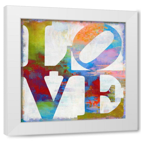 Love In Color White Modern Wood Framed Art Print by MacDowell, Jamie