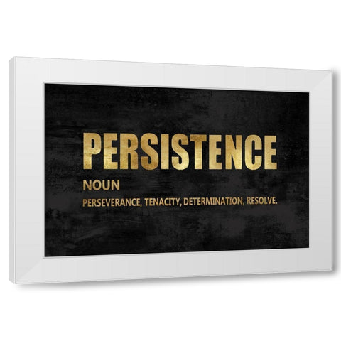 Persistence in Gold White Modern Wood Framed Art Print by MacDowell, Jamie