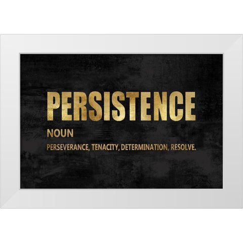Persistence in Gold White Modern Wood Framed Art Print by MacDowell, Jamie