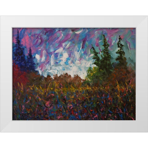 Forest White Modern Wood Framed Art Print by Foster, Joseph Marshal