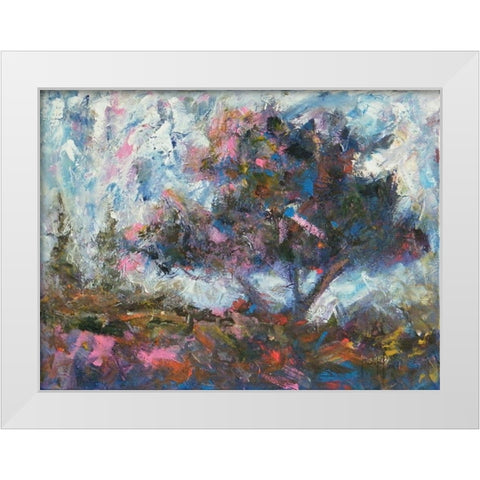 Pastel Tree II White Modern Wood Framed Art Print by Foster, Joseph Marshal