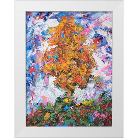 Orange Tree II White Modern Wood Framed Art Print by Foster, Joseph Marshal