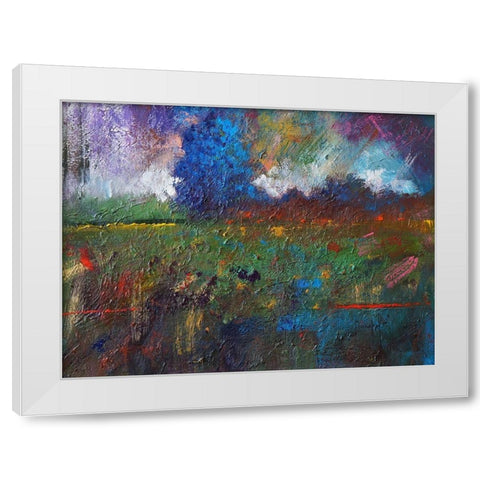 Landscape I White Modern Wood Framed Art Print by Foster, Joseph Marshal