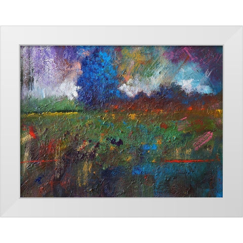 Landscape I White Modern Wood Framed Art Print by Foster, Joseph Marshal