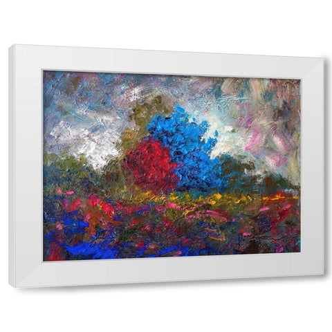 Landscape II White Modern Wood Framed Art Print by Foster, Joseph Marshal