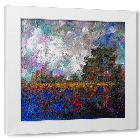 Landscape III White Modern Wood Framed Art Print by Foster, Joseph Marshal
