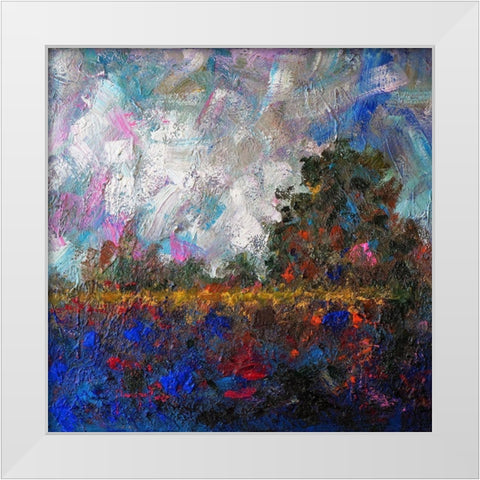 Landscape III White Modern Wood Framed Art Print by Foster, Joseph Marshal