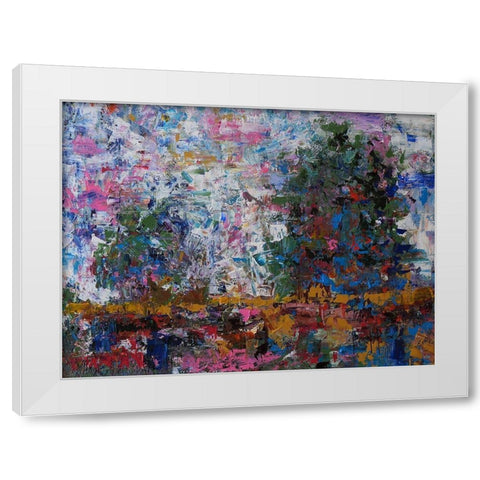 Landscape V White Modern Wood Framed Art Print by Foster, Joseph Marshal