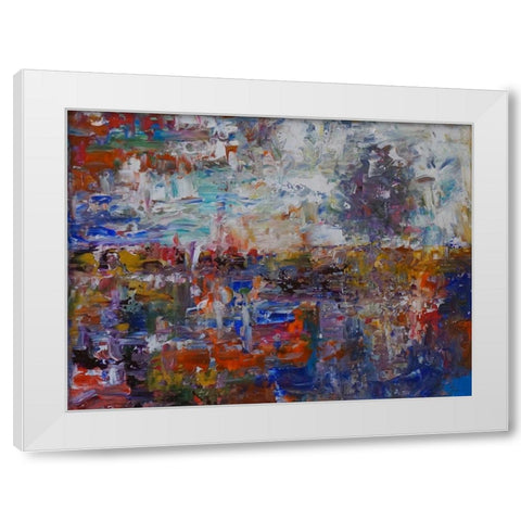 Horizon II White Modern Wood Framed Art Print by Foster, Joseph Marshal