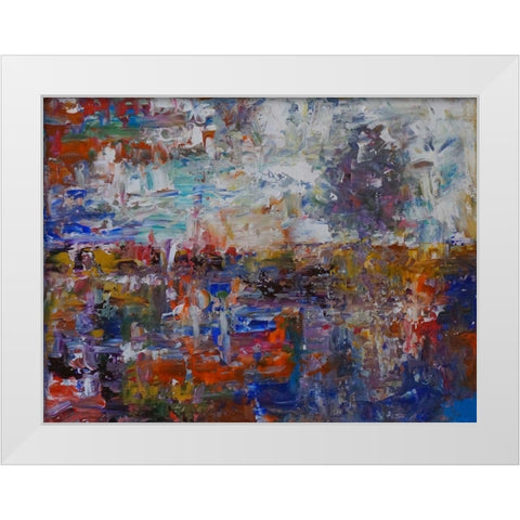 Horizon II White Modern Wood Framed Art Print by Foster, Joseph Marshal