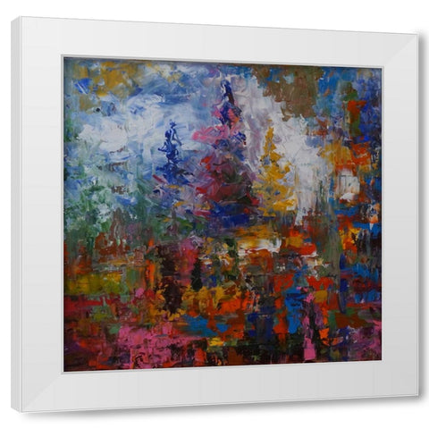 Horizon III White Modern Wood Framed Art Print by Foster, Joseph Marshal