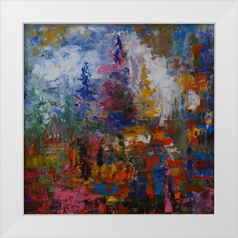 Horizon III White Modern Wood Framed Art Print by Foster, Joseph Marshal