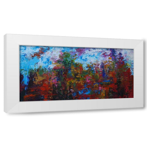 Horizon IV White Modern Wood Framed Art Print by Foster, Joseph Marshal