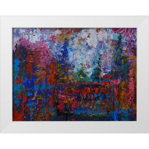 Horizon V White Modern Wood Framed Art Print by Foster, Joseph Marshal