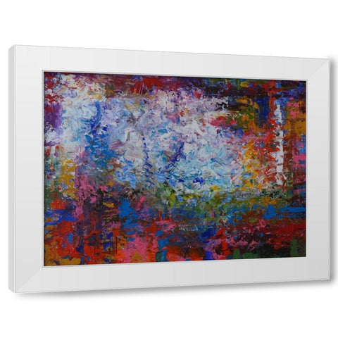 Horizon VI White Modern Wood Framed Art Print by Foster, Joseph Marshal