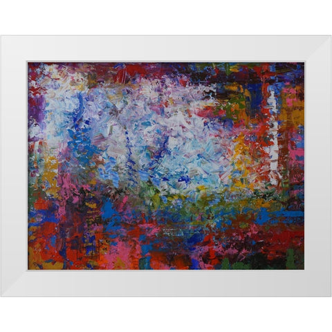 Horizon VI White Modern Wood Framed Art Print by Foster, Joseph Marshal