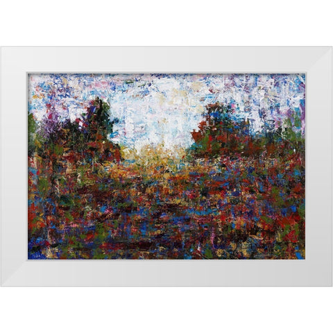 Landscape White Modern Wood Framed Art Print by Foster, Joseph Marshal