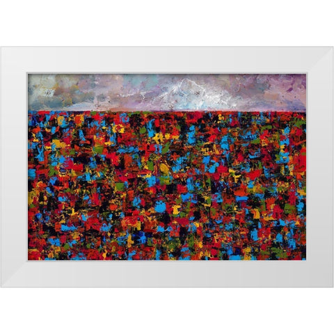 Haze White Modern Wood Framed Art Print by Foster, Joseph Marshal