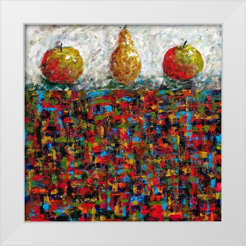 Three Brothers White Modern Wood Framed Art Print by Foster, Joseph Marshal