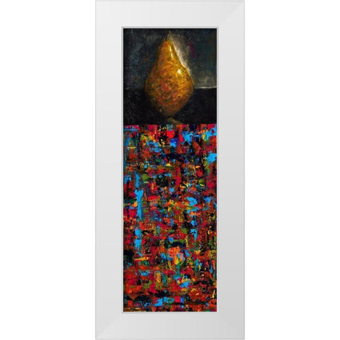 Pear White Modern Wood Framed Art Print by Foster, Joseph Marshal