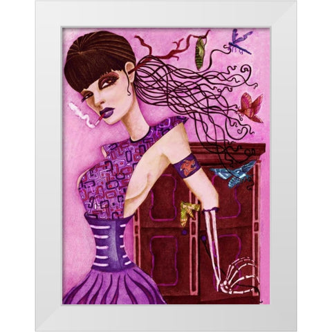 Cassandras Closet White Modern Wood Framed Art Print by Goddess, Jami