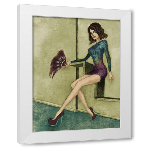 Danielle White Modern Wood Framed Art Print by Goddess, Jami