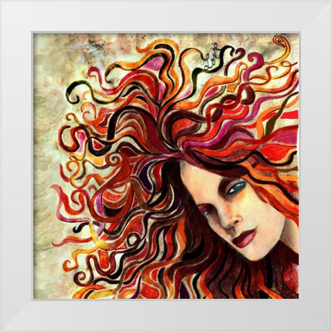 Lauren White Modern Wood Framed Art Print by Goddess, Jami