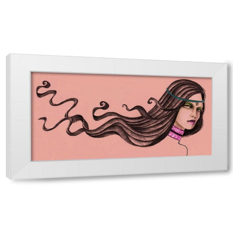 Pink Soul I White Modern Wood Framed Art Print by Goddess, Jami