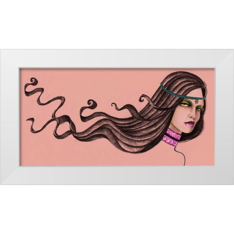 Pink Soul I White Modern Wood Framed Art Print by Goddess, Jami