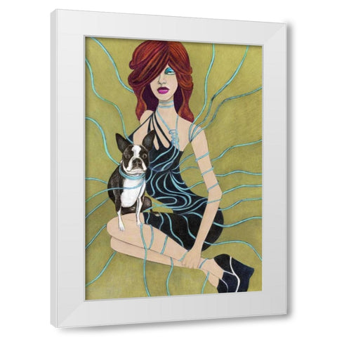 Ruca White Modern Wood Framed Art Print by Goddess, Jami