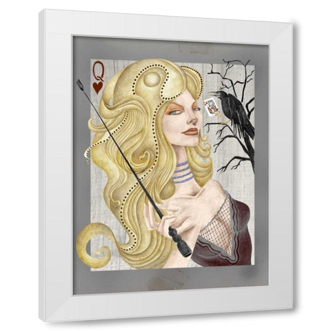 Summer White Modern Wood Framed Art Print by Goddess, Jami