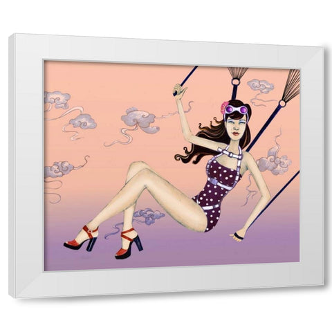 Susie White Modern Wood Framed Art Print by Goddess, Jami