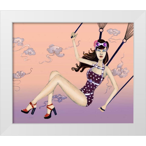 Susie White Modern Wood Framed Art Print by Goddess, Jami