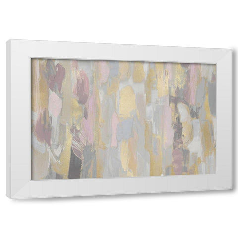 Revelation Pink Blush White Modern Wood Framed Art Print by Martin, Jennifer
