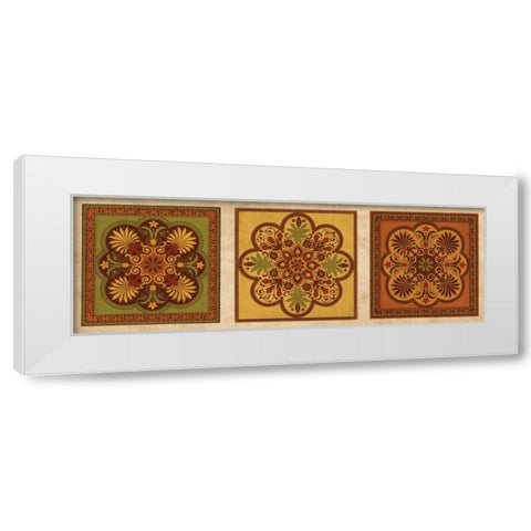 Classical Tiles IV White Modern Wood Framed Art Print by Oliver, Jenny