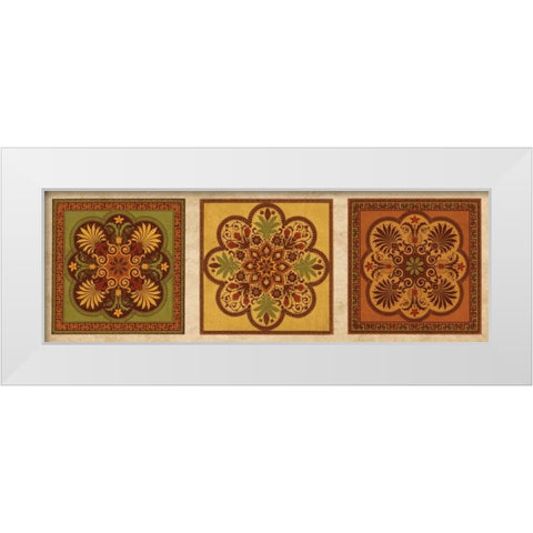 Classical Tiles IV White Modern Wood Framed Art Print by Oliver, Jenny
