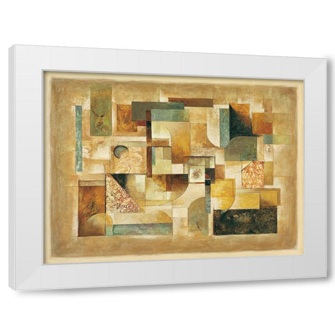 Texture II White Modern Wood Framed Art Print by Parsons, Jonathan