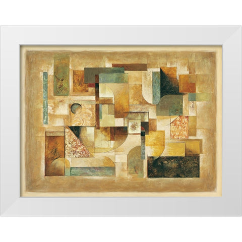 Texture II White Modern Wood Framed Art Print by Parsons, Jonathan