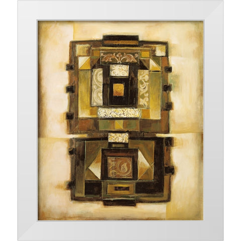 Patterns II White Modern Wood Framed Art Print by Parsons, Jonathan
