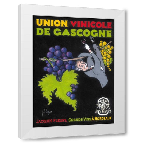 Les Raisins de Cana White Modern Wood Framed Art Print by Got, Jean-Pierre