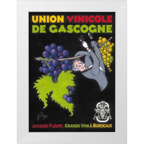 Les Raisins de Cana White Modern Wood Framed Art Print by Got, Jean-Pierre