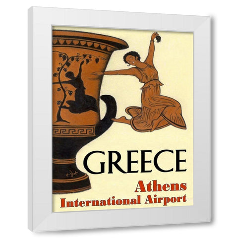 Greece Athens Airport  White Modern Wood Framed Art Print by Got, Jean Pierre