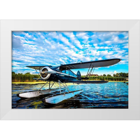 Boat Ride White Modern Wood Framed Art Print by Slemp, John