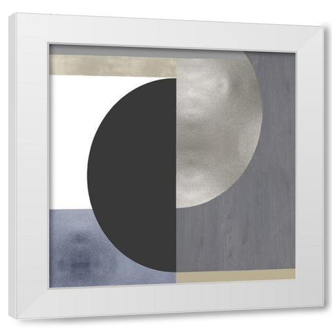 Balanced II White Modern Wood Framed Art Print by Thompson, Justin