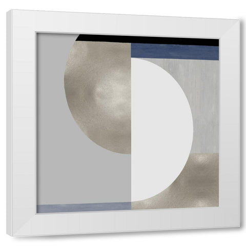Synthesis III White Modern Wood Framed Art Print by Thompson, Justin