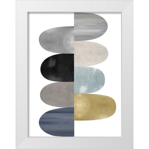 Engaged I White Modern Wood Framed Art Print by Thompson, Justin