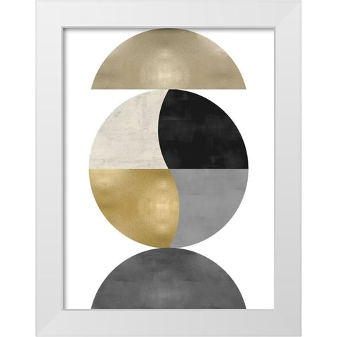 Tuned In White Modern Wood Framed Art Print by Thompson, Justin