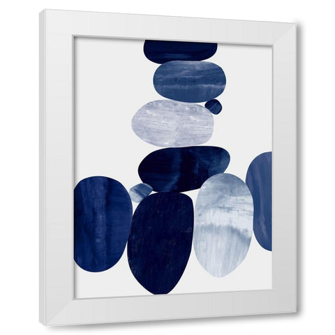 Connected I White Modern Wood Framed Art Print by Thompson, Justin