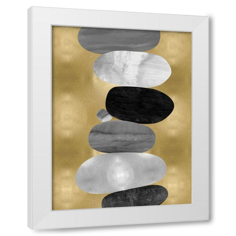 Emerge I White Modern Wood Framed Art Print by Thompson, Justin