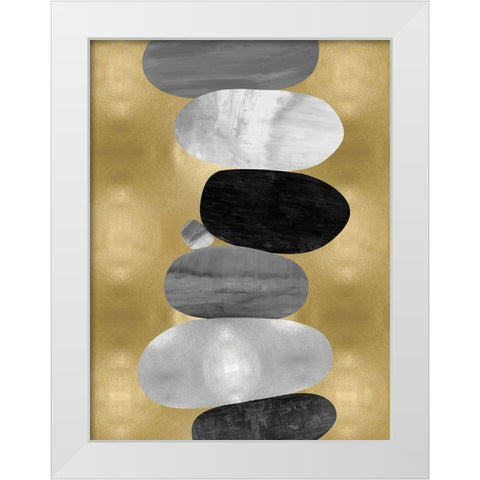 Emerge I White Modern Wood Framed Art Print by Thompson, Justin